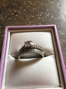 Engagement ring with wedding band from Michael's