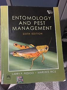 Entomology/ Pest Management (6th edition) Pedigo/Rice