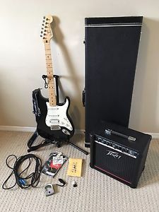 Fender Stratocaster, Peavey Rage Amp, Hard Case