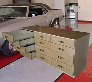 Garage workbench, cabinet, storage