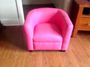 Girls Pink Club Chair Like New
