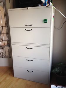 Global 5 drawer filing cabinet