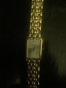 Gold Bulova Watch with Diamond