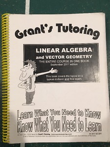 Grant's Tutoring - Linear Algebra - MATH 
