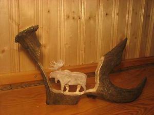 Hand crafted antler carving