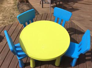 Ikea Kid's Table & Chairs