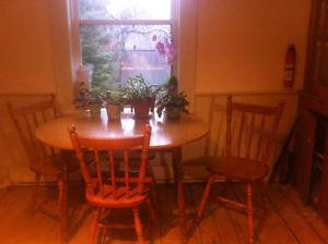 Kitchen Table and Four Chairs for Sale