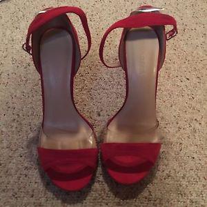 Ladies red heels size 8