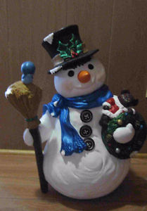 Large Ceramic Snowman