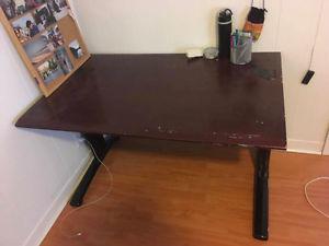 Large dark wood desk/table