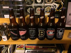 NHL original 6 beer bottles