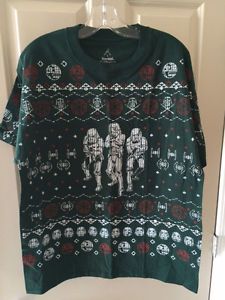 NWT Mens Size L Large Star Wars StormTrooper Shirt Disney