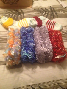 Nice feather slippers they stretch to fit your feet nice and