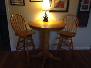 Pub style table and chair set
