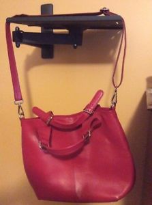 Purse. Bag. Satchel. Red leather.
