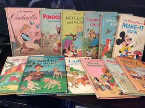Selection of vintage kids books Walt Disney, Dr. Suess