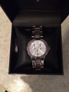 Silver guess watch
