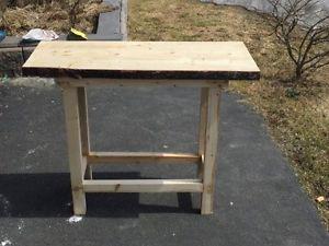 Sofa table live edge