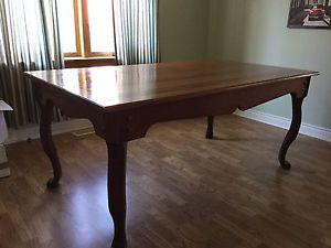 Solid Cherry Wood Dining Table
