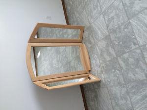 Solid oak mirror