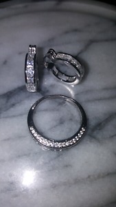 Sterling silver and CZ stones