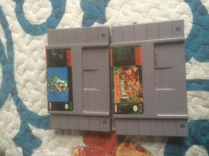 Super Mario world and Donkey Kong Country SNES
