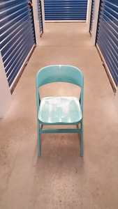 Teal Aluminum Outdoor Folding Chair from Ikea