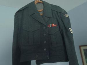 Vintage Woolen Canadain Military Jacket,,,,