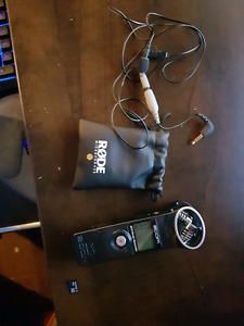Zoom h1 with rode smart lav+ and adapter