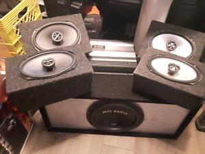amp, sub and 2 sets of 6x9 speakers