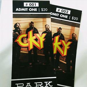 2 CKY tickets!