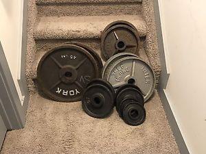 245 lbs Olympic Weight Set 2 inch Hole
