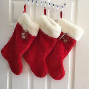 3 new Christmas stockings, very plush