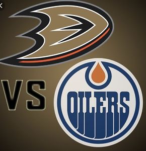 (4) Edmonton Oilers vs Anaheim -Centre Ice Section: 119 Row: