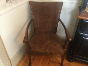 4 Wicker Arm Chairs