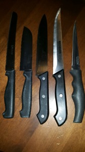 6 Stainless Steel Knives