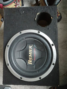 Alpine MRP-M450 and 12" Pioneer Premier Sub with box and cap