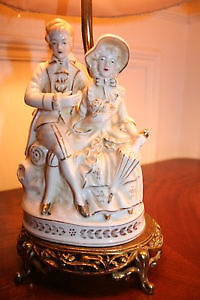 Antique Porcelain Figural Lamps