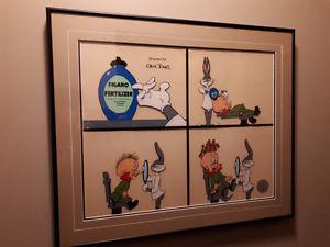 Authentic Serigraph Cell Figaro Cartoon Cell