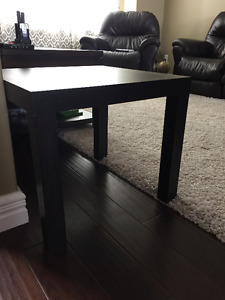 Black accent end table