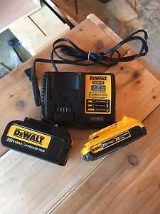 Brand new Dewalt batteries and charger
