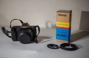 Canon T80 AF/MF Film Camera w/2 lenses