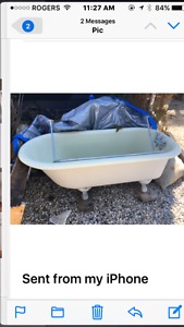 Cast iron tub