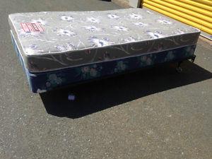 Double mattress, box spring & frame $100 delivery available