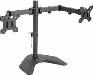 Dual LCD Monitor Free Standing Desk Mount