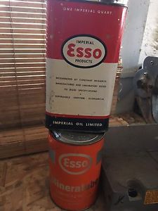 Esso oil cans