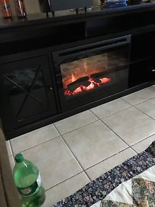 Fireplace tv stand