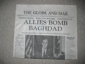 HISTORIC NEWSPAPERS- IRAQ-GULF WAR- NEW PRICE!!