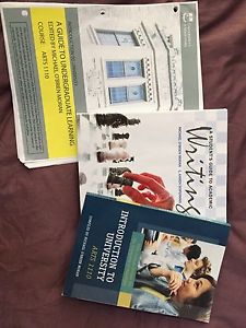 Intro to University Course pack with both textbooks