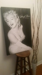 Large Marilyn Monroe screen print
